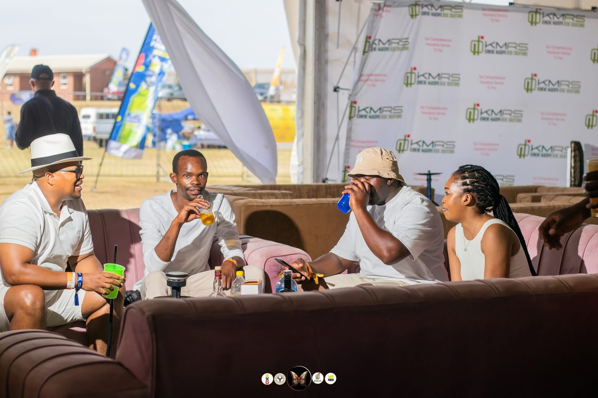 December 2024 - Friends enjoying refreshments at outdoor venue